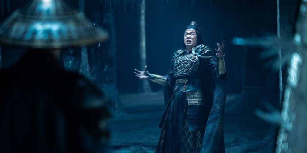Shang Tsung (Chin Han) Arrives to Raiden's Temple