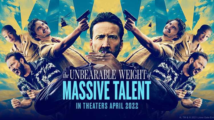A poster for The Unbearable Weight of Massive Talent