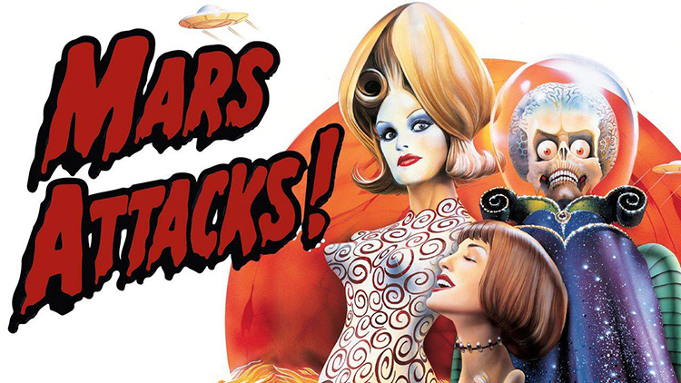 A poster for Mars Attacks!